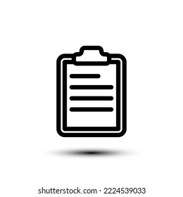 Icono del portapapeles. ilustración vectorial de diseño plano para web y móvil