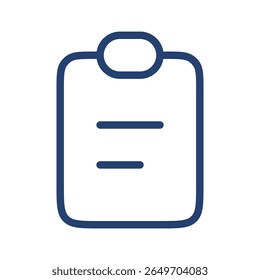 Ícone da área de transferência ilustração plana logotipo da estrutura de tópicos