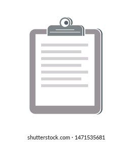 clipboard icon. flat illustration of clipboard - vector icon. clipboard sign symbol