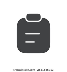 Clipboard icon flat and simple set design