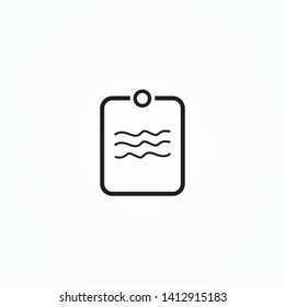 clipboard icon. Flat icon of clipboard. Vector. EPS 10