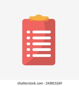 Clipboard icon with form.