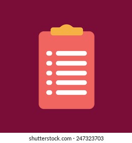 Clipboard icon with form.