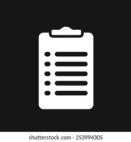 Clipboard icon with form.