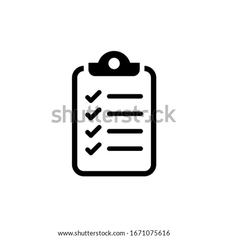 Clipboard icon. Form icon vector illustration
