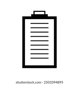 Clipboard icon illustrated on background