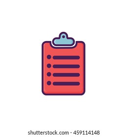 Clipboard Icon Illustration
