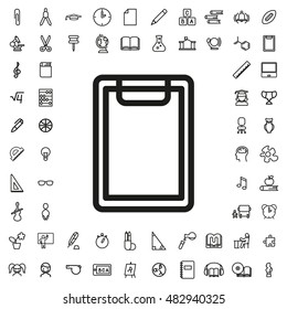 Clipboard icon illustration isolated vector sign symbol