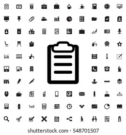 clipboard icon illustration isolated vector sign symbol