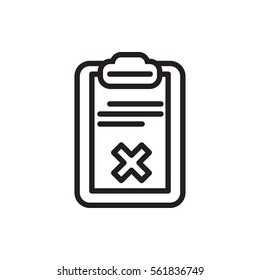 clipboard icon illustration isolated vector sign symbol