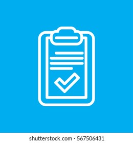clipboard icon illustration isolated vector sign symbol