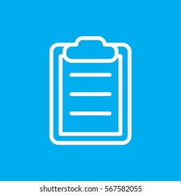clipboard icon illustration isolated vector sign symbol