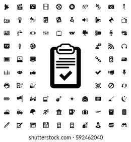 clipboard icon illustration isolated vector sign symbol Media icons vector set.