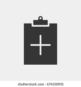Clipboard icon illustration isolated vector sign symbol