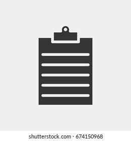 Clipboard icon illustration isolated vector sign symbol