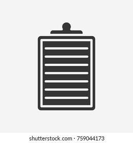 Clipboard icon illustration isolated vector sign symbol