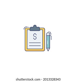 clipboard Icon Isolated On White Background