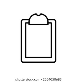 Clipboard icon isolated on white background