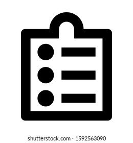 clipboard icon isolated sign symbol vector illustration - high quality black style vector icons
