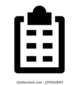 clipboard icon isolated sign symbol vector illustration - high quality black style vector icons
