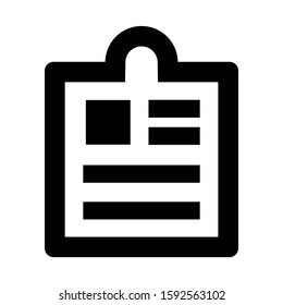 clipboard icon isolated sign symbol vector illustration - high quality black style vector icons
