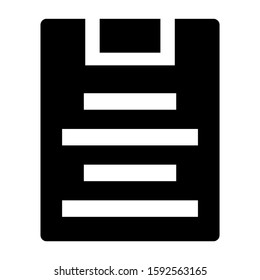 clipboard icon isolated sign symbol vector illustration - high quality black style vector icons
