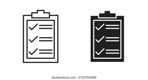 Ícone da área de transferência isolado vetor Ilustração. Pictograma vetorial para web e app
