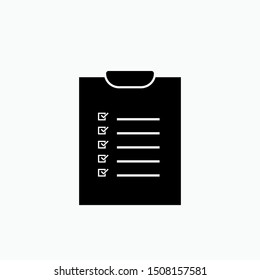 Clipboard Icon. Job Description Symbol. Applied for Design, Presentation, Website or Apps Elements - Vector.