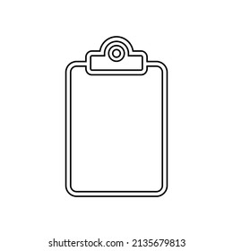 Clipboard icon in line style