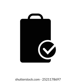 Zwischenablage Symbol Logo Designvorlage einzelne Illustration