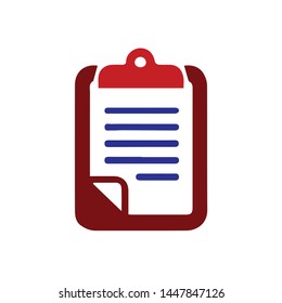 clipboard icon. Logo element illustration. clipboard design. colored collection. clipboard concept. Can be used in web and mobile