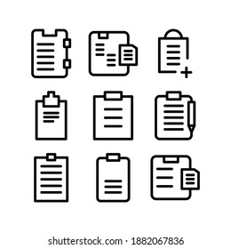 Clipboard icon or logo isolated sign symbol vector illustration - Collection of high quality black style vector icons
