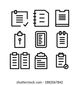 Clipboard icon or logo isolated sign symbol vector illustration - Collection of high quality black style vector icons
