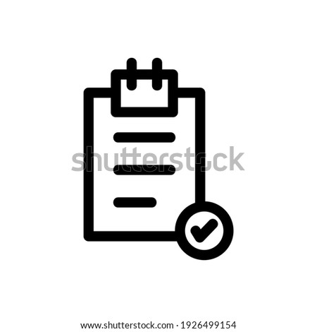 Clipboard icon or logo isolated sign symbol vector illustration - high quality black style vector icons
