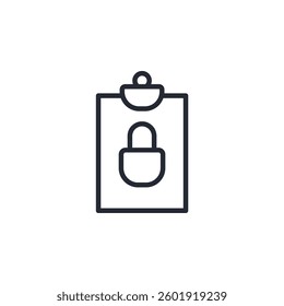 Clipboard icon logo vector illustration. document symbol template for graphic and web design collection