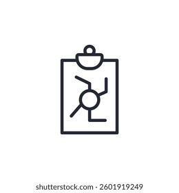 Clipboard icon logo vector illustration. document symbol template for graphic and web design collection