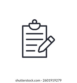 Clipboard icon logo vector illustration. document symbol template for graphic and web design collection