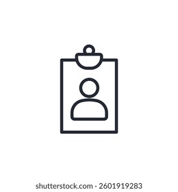 Clipboard icon logo vector illustration. document symbol template for graphic and web design collection