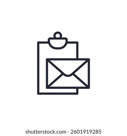 Clipboard icon logo vector illustration. document symbol template for graphic and web design collection