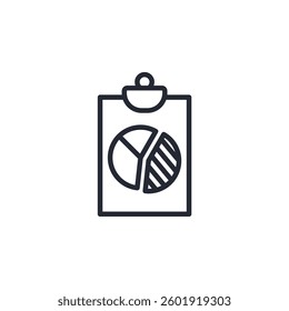 Clipboard icon logo vector illustration. document symbol template for graphic and web design collection