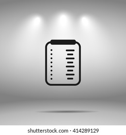 Clipboard icon. medical sign