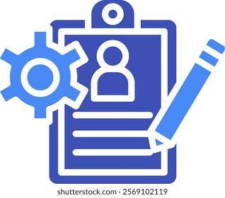 Clipboard Icon Mixed Vector Illustration