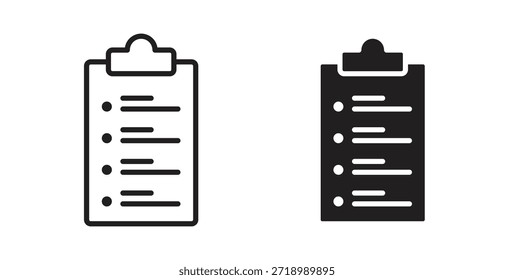 Ícone da área de transferência para aplicativo móvel, designs editáveis