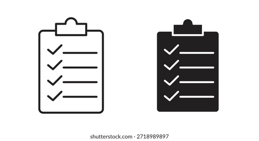 Ícone da área de transferência para aplicativo móvel, designs editáveis