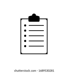 Clipboard icon on a white background. eps 10