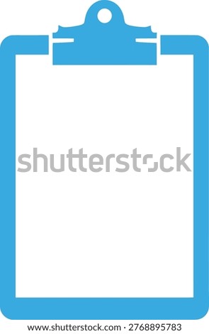 Clipboard icon outline, empty document, writing, notes, list, survey, planning, organization.