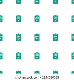 clipboard icon pattern seamless white background. Editable filled clipboard icon. clipboard icon pattern for web and mobile.