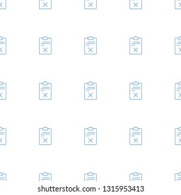clipboard icon pattern seamless white background. Editable line clipboard icon. clipboard icon pattern for web and mobile.