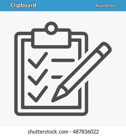 Clipboard Icon. Professional, pixel perfect icons optimized for both large and small resolutions. EPS 8 format. 12x size for preview.