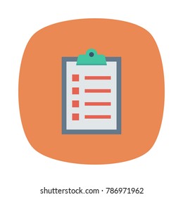 clipboard icon. Science And Technology 